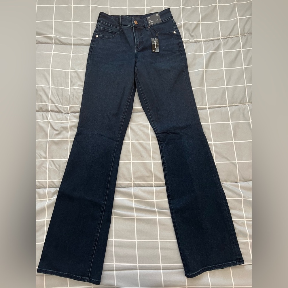 Express Dark Blue Women's Boot Cut Jeans
